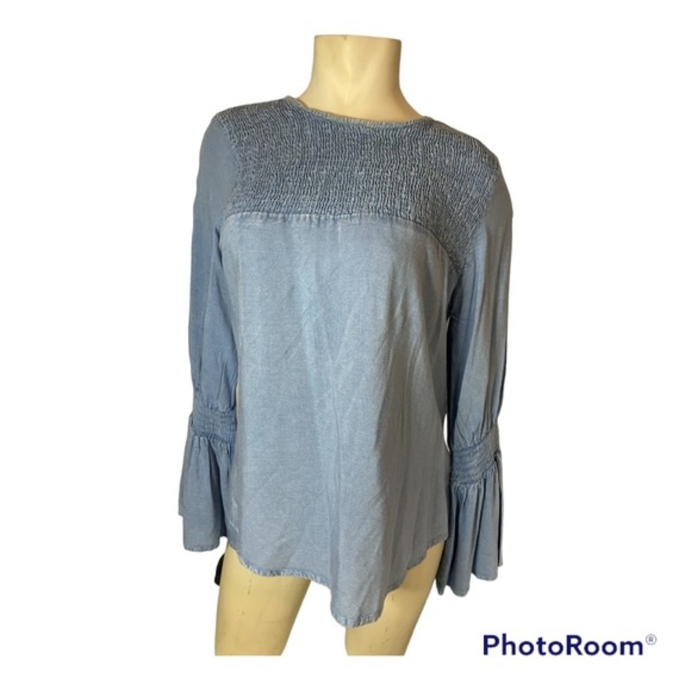 NWT Women’s D&Kade Denim Blouse Size Large